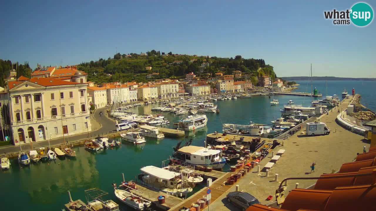 Live webcam from Piran “Mandrač” – Amazing live view from Villa Piranesi