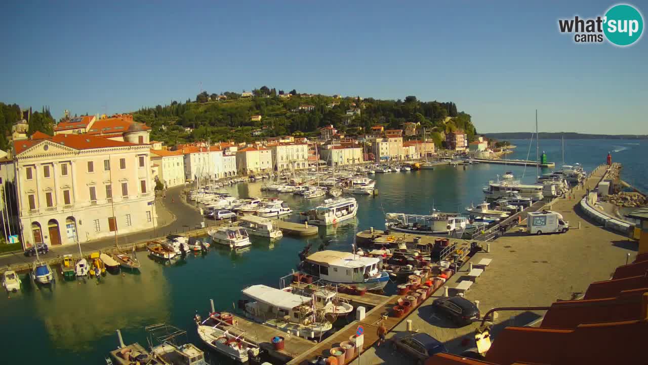 Live-Webcam aus Piran “Mandrač” – Erstaunliche Live-Ansicht von Villa Piranesi