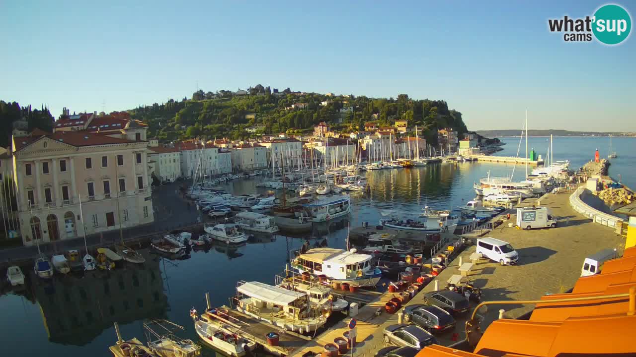Live webcam from Piran “Mandrač” – Amazing live view from Villa Piranesi