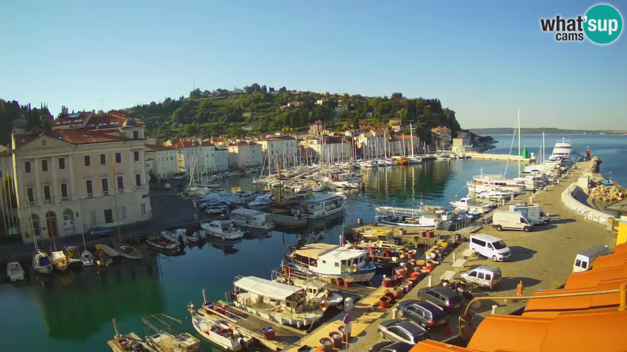 Live-Webcam aus Piran “Mandrač” – Erstaunliche Live-Ansicht von Villa Piranesi