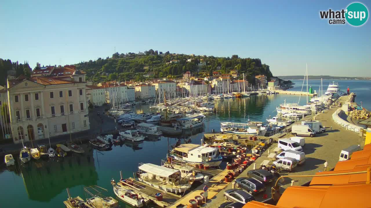 Live webcam from Piran “Mandrač” – Amazing live view from Villa Piranesi