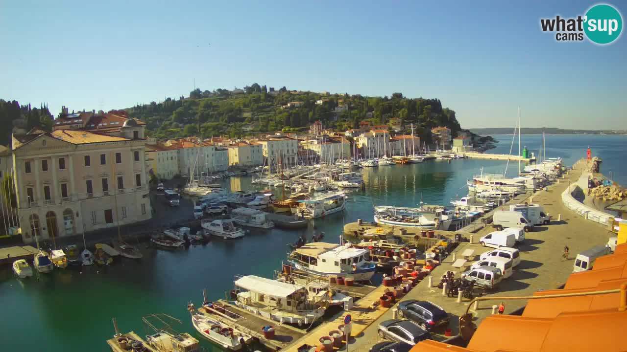 Live webcam from Piran “Mandrač” – Amazing live view from Villa Piranesi