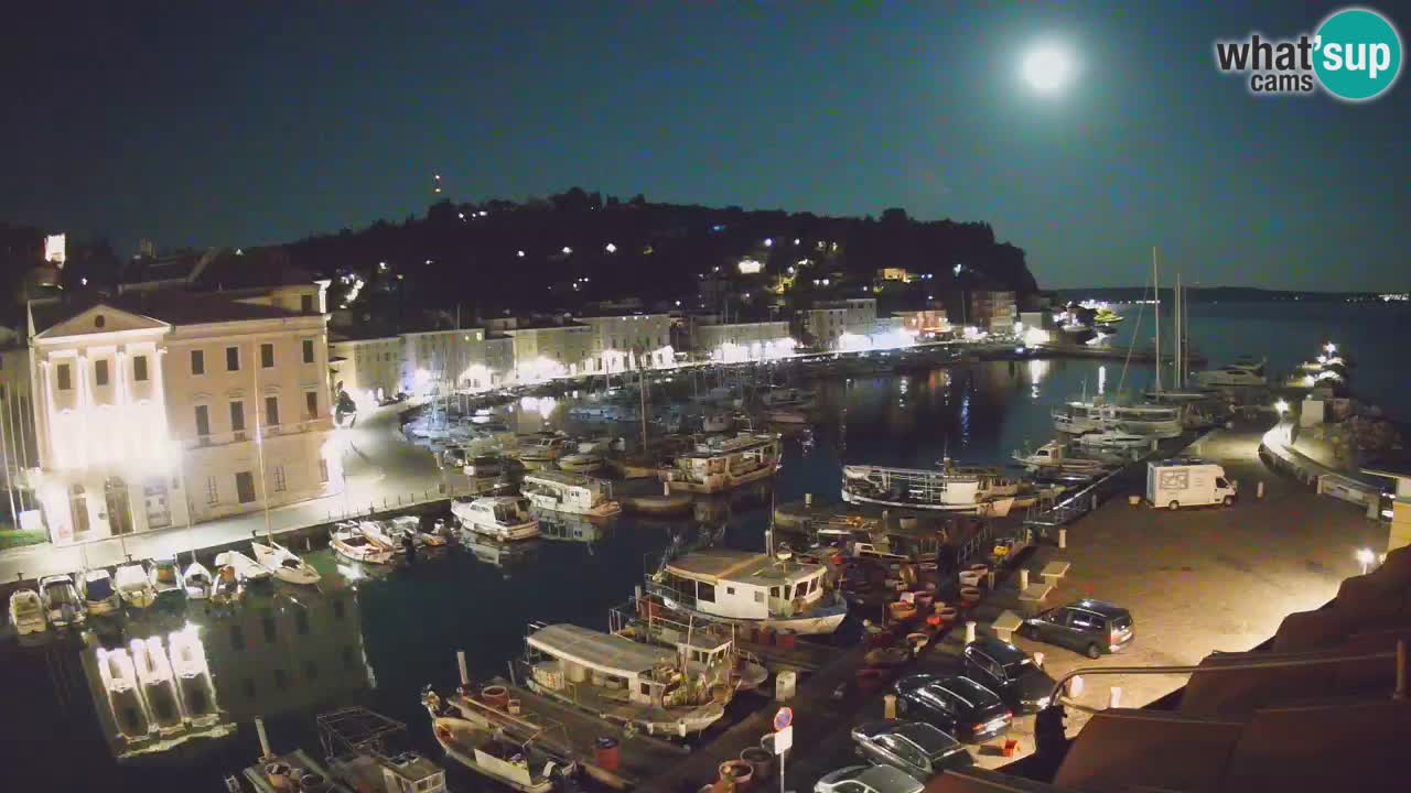 Webcam en direct de Piran “Mandrač” – Incroyable vue en direct de la Villa Piranesi