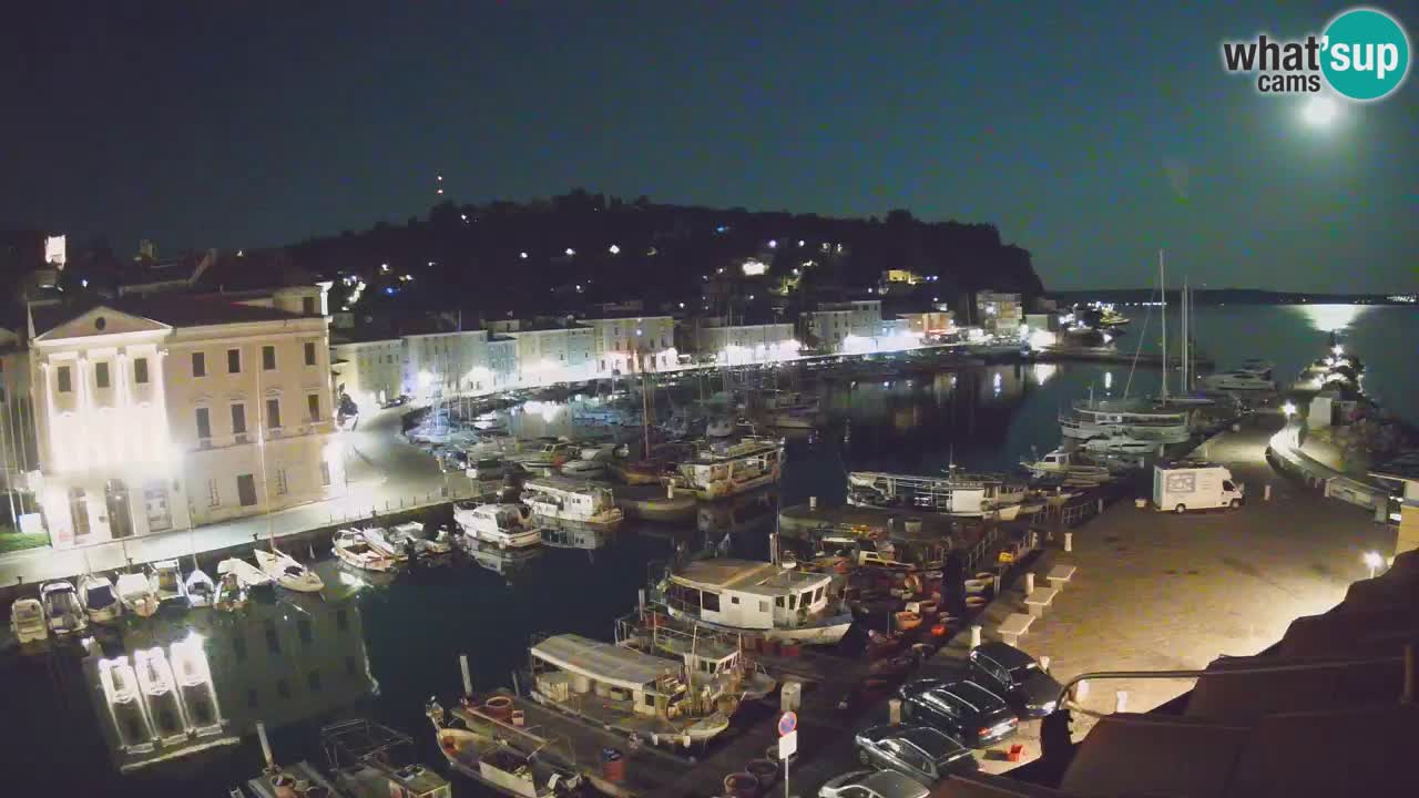 Webcam en direct de Piran “Mandrač” – Incroyable vue en direct de la Villa Piranesi