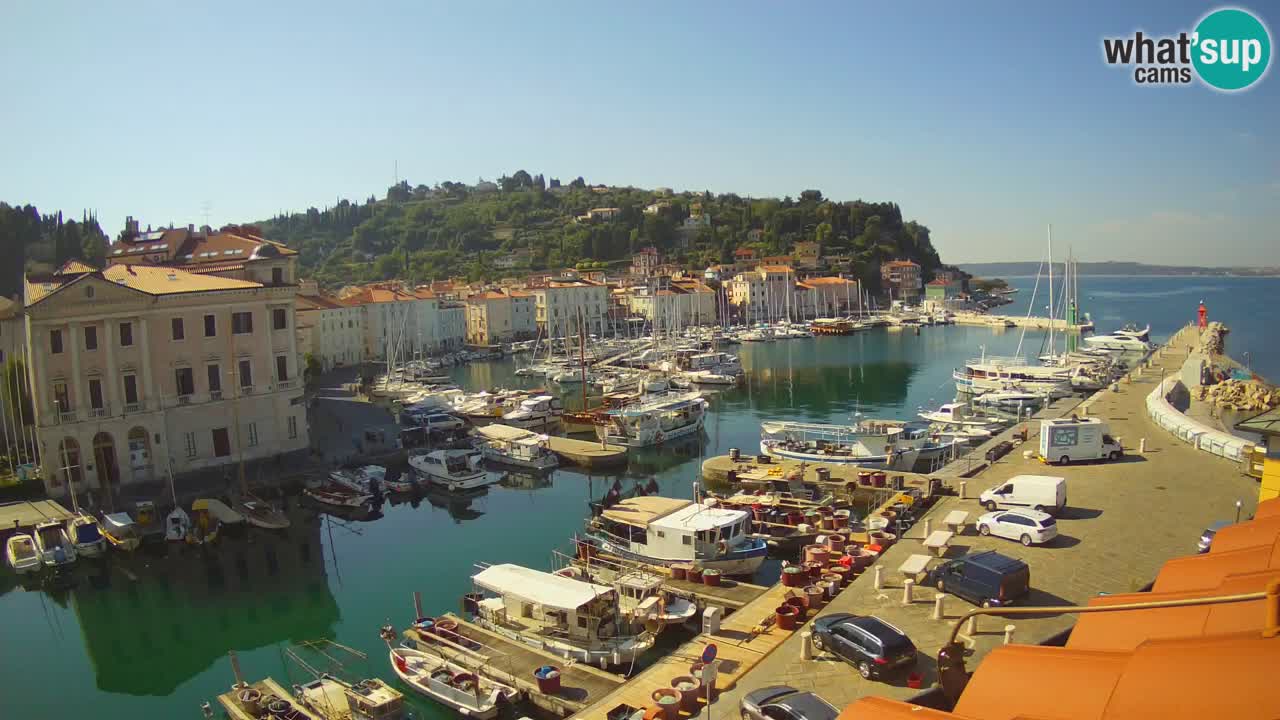 Live webcam da Pirano “Mandrač” – Splendida vista live da Villa Piranesi