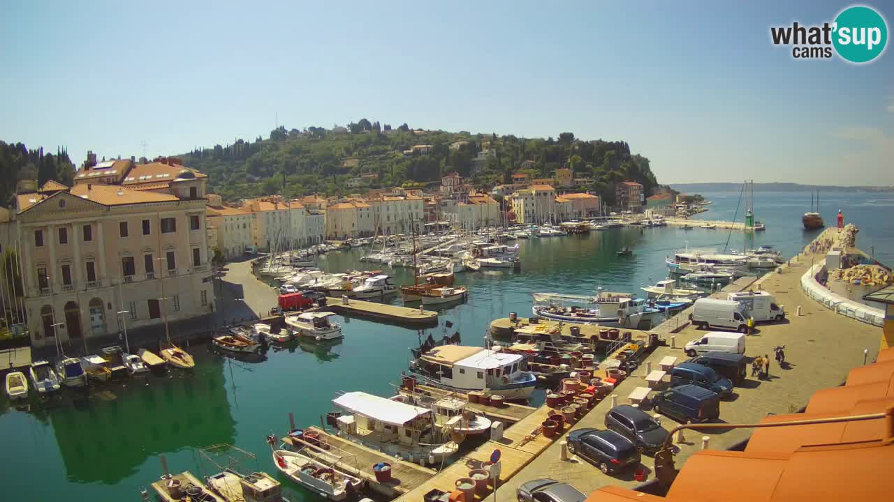 Live webcam da Pirano “Mandrač” – Splendida vista live da Villa Piranesi