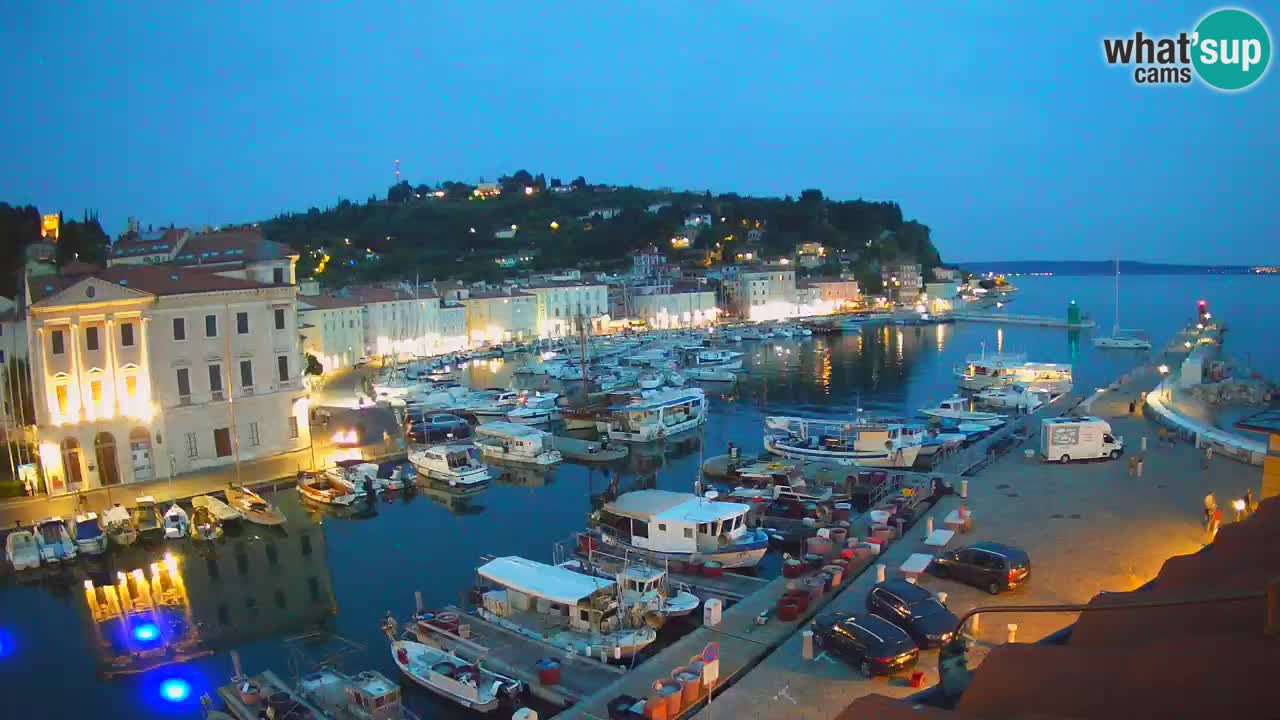 Live-Webcam aus Piran “Mandrač” – Erstaunliche Live-Ansicht von Villa Piranesi
