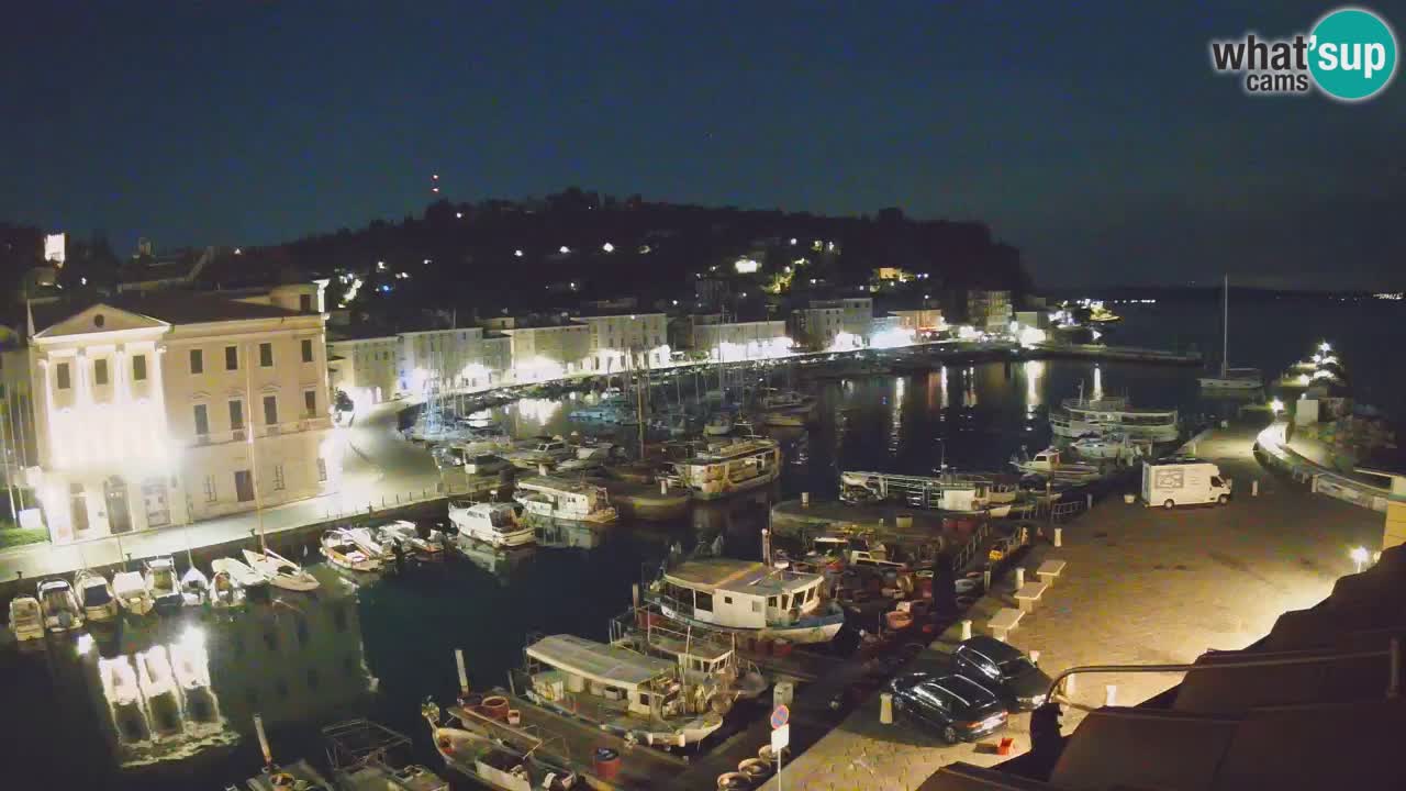 Live webcam da Pirano “Mandrač” – Splendida vista live da Villa Piranesi