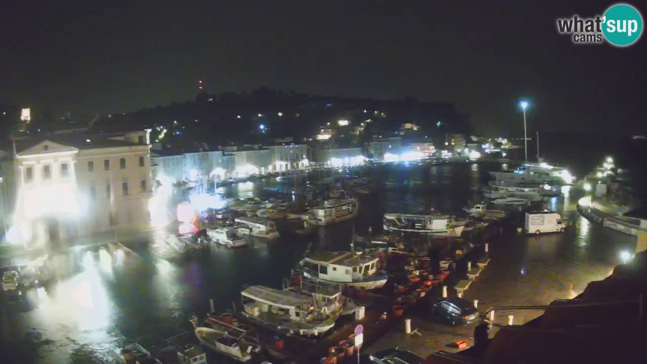 Webcam en direct de Piran “Mandrač” – Incroyable vue en direct de la Villa Piranesi