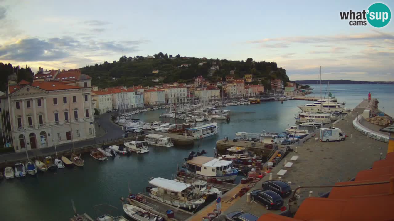 Live webcam da Pirano “Mandrač” – Splendida vista live da Villa Piranesi