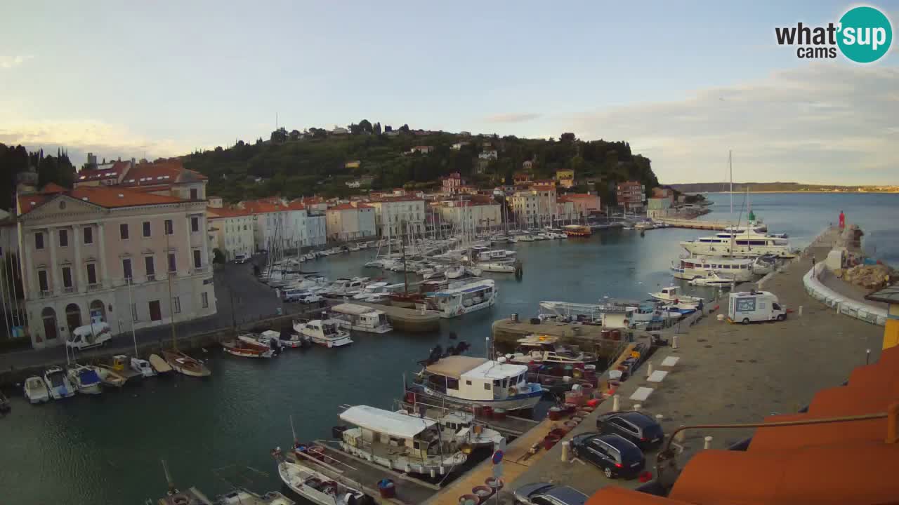 Live-Webcam aus Piran “Mandrač” – Erstaunliche Live-Ansicht von Villa Piranesi