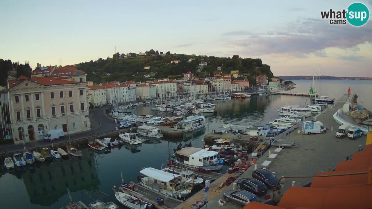 Live-Webcam aus Piran “Mandrač” – Erstaunliche Live-Ansicht von Villa Piranesi