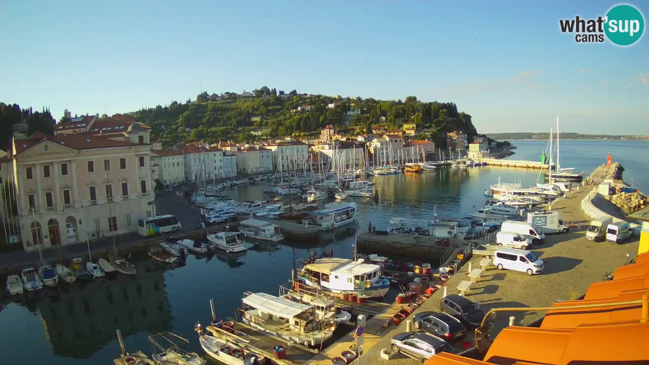 Live-Webcam aus Piran “Mandrač” – Erstaunliche Live-Ansicht von Villa Piranesi
