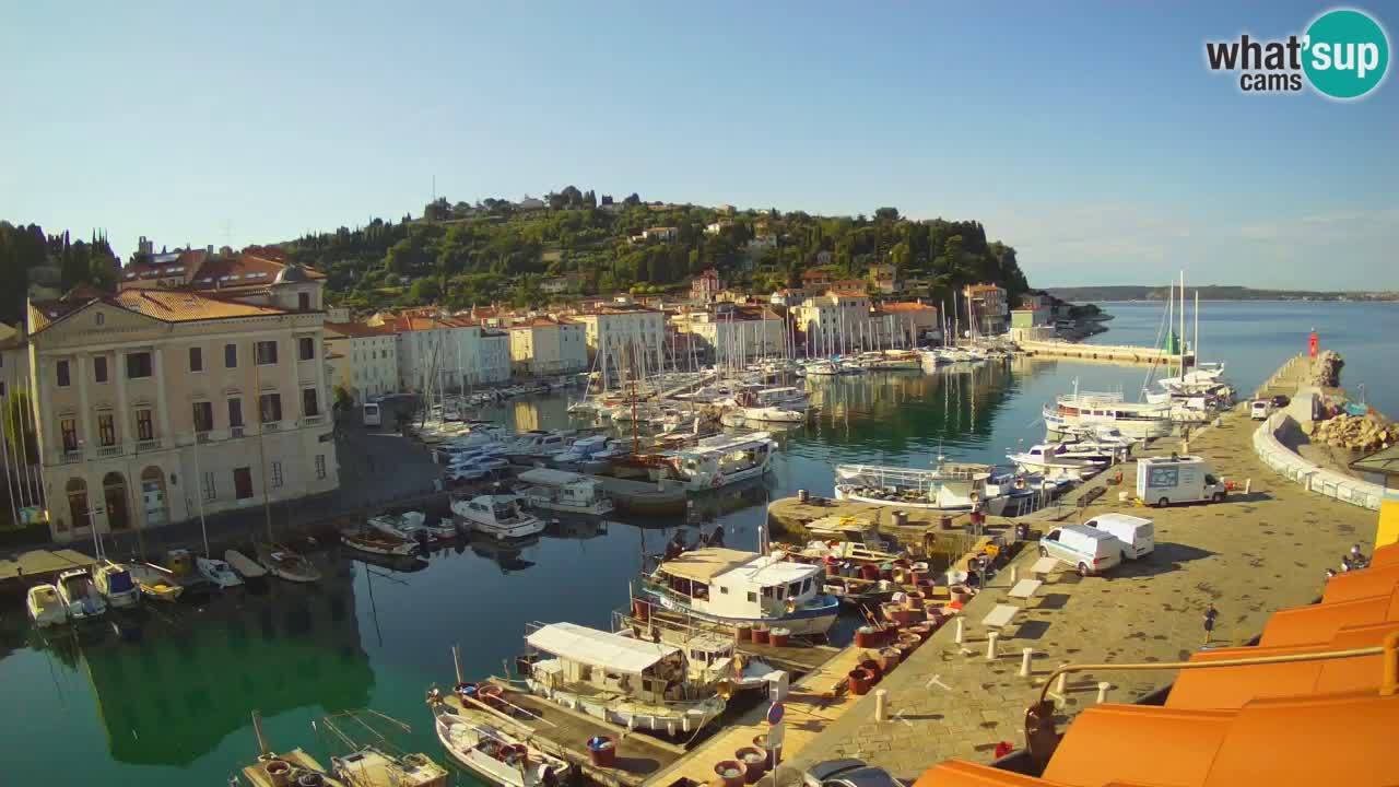 Live webcam from Piran “Mandrač” – Amazing live view from Villa Piranesi