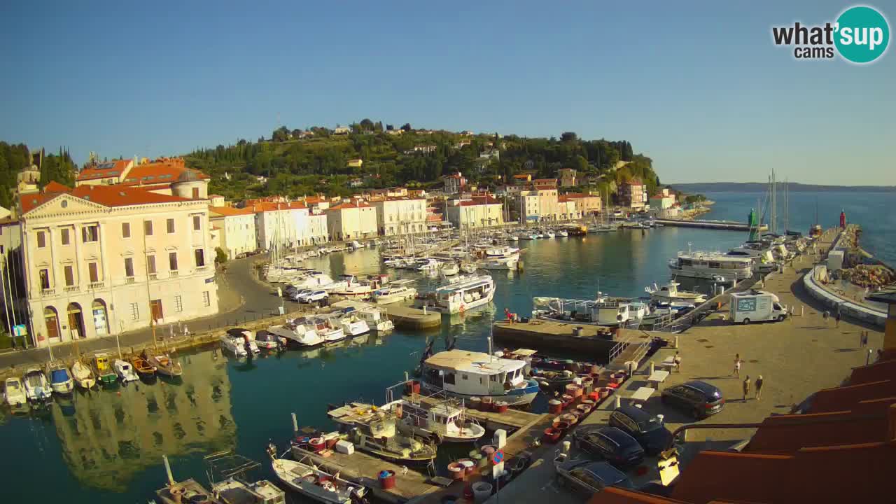 Live webcam from Piran “Mandrač” – Amazing live view from Villa Piranesi