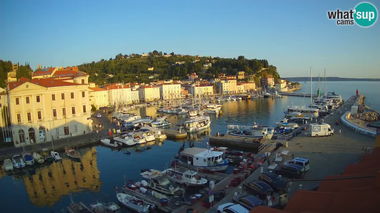 Live-Webcam aus Piran “Mandrač” – Erstaunliche Live-Ansicht von Villa Piranesi