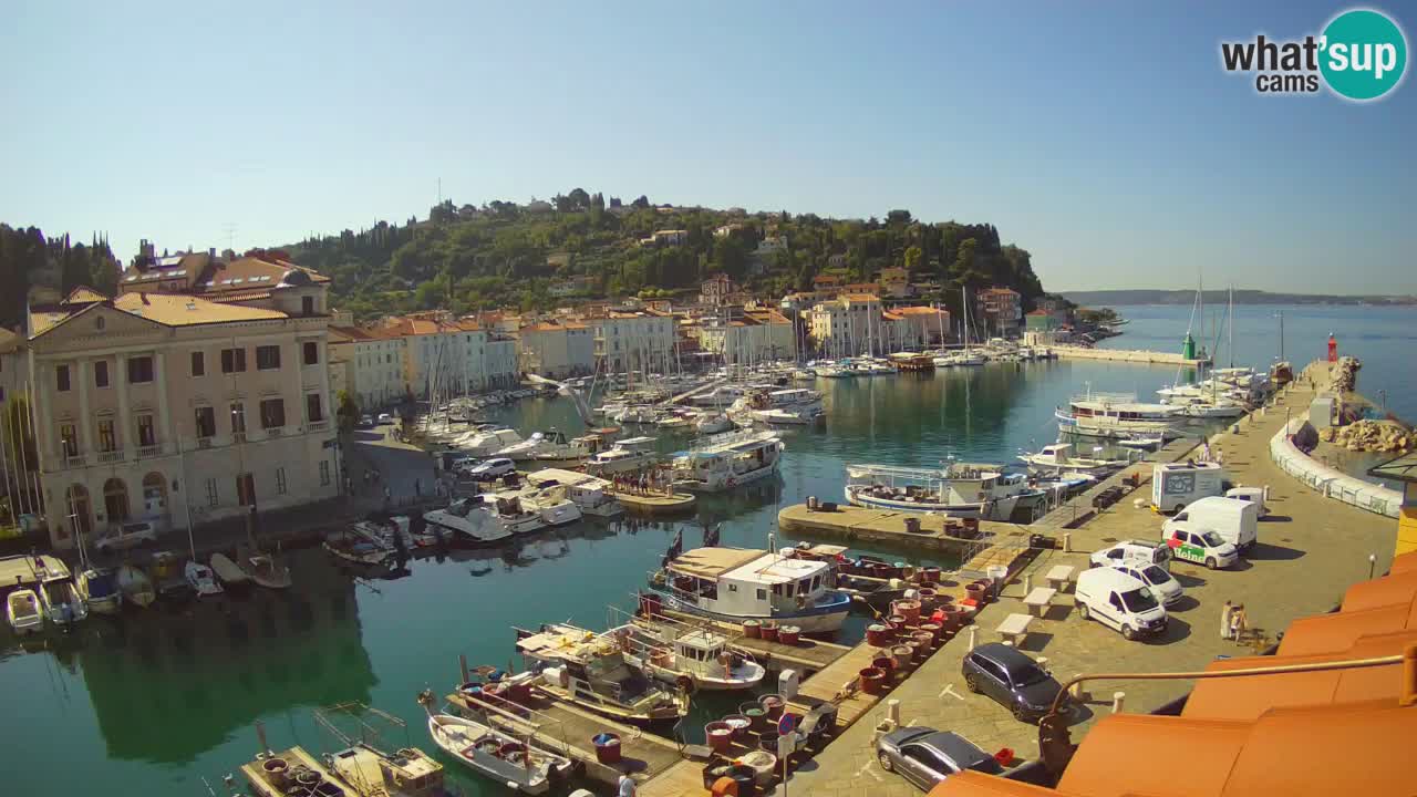 Live webcam from Piran “Mandrač” – Amazing live view from Villa Piranesi