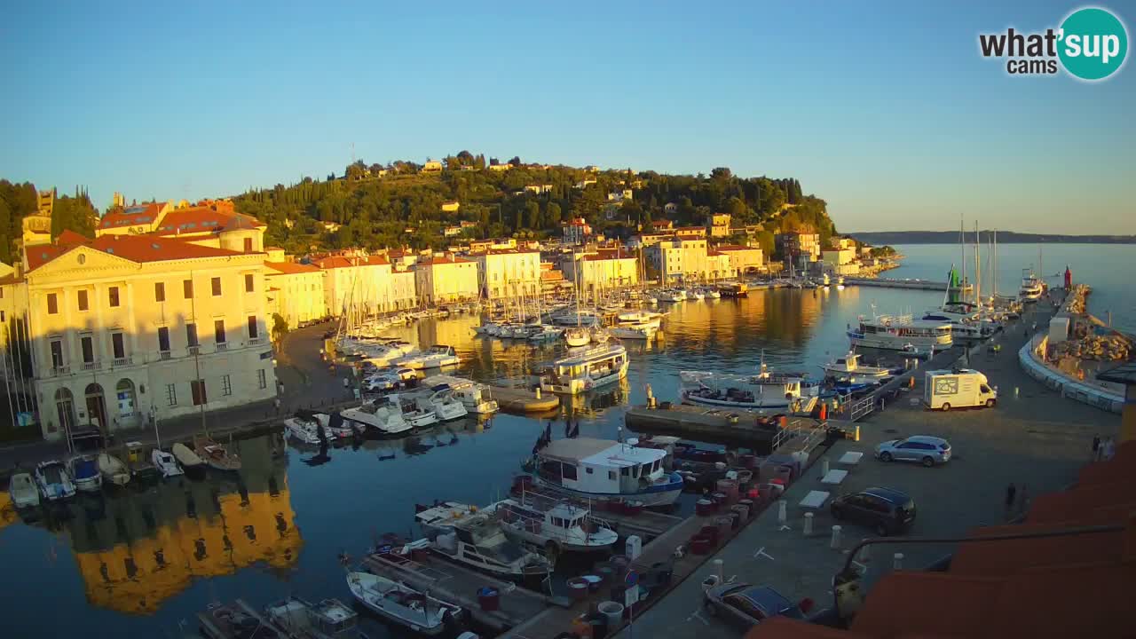 Live-Webcam aus Piran “Mandrač” – Erstaunliche Live-Ansicht von Villa Piranesi
