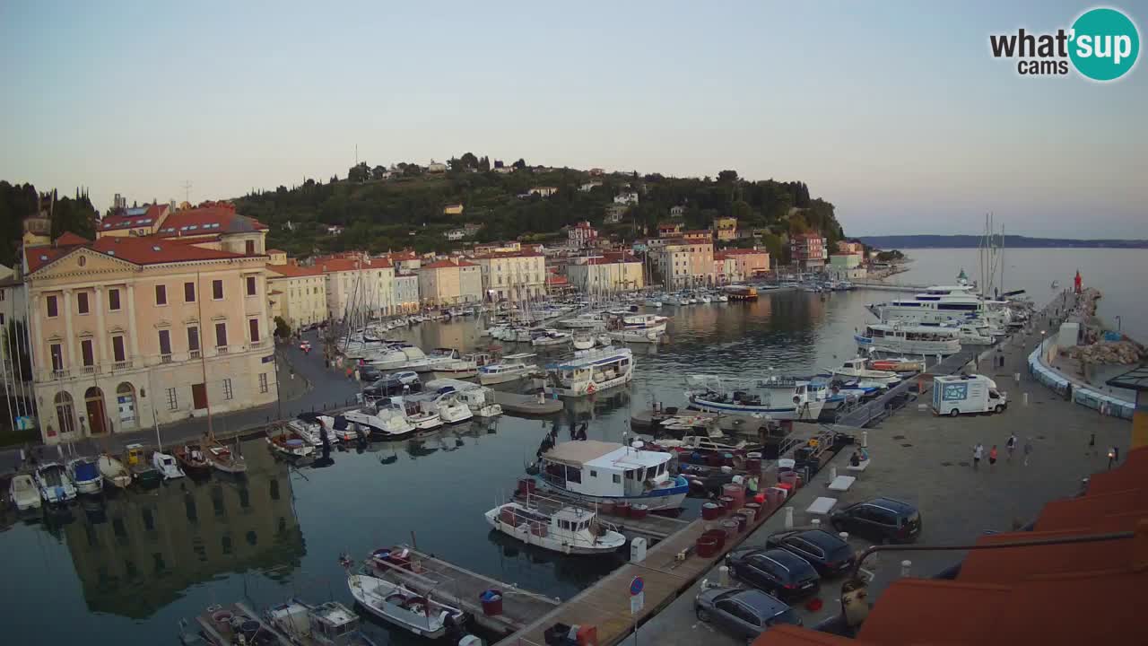 Live-Webcam aus Piran “Mandrač” – Erstaunliche Live-Ansicht von Villa Piranesi