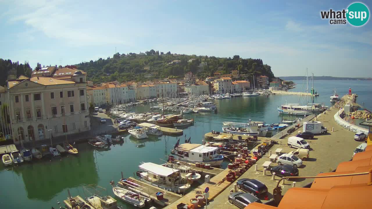 Live webcam from Piran “Mandrač” – Amazing live view from Villa Piranesi