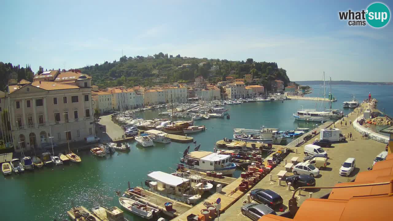 Live webcam from Piran “Mandrač” – Amazing live view from Villa Piranesi