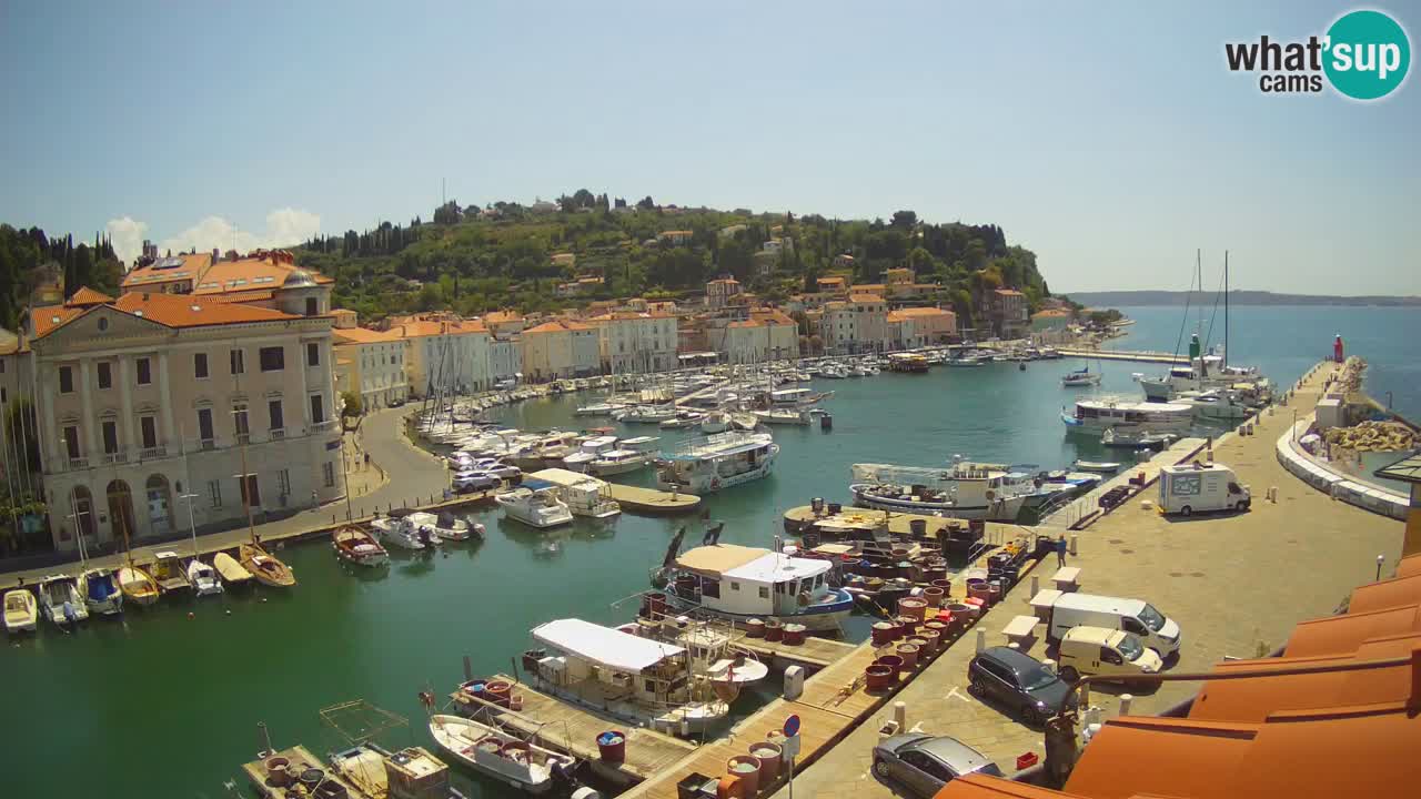 Live webcam from Piran “Mandrač” – Amazing live view from Villa Piranesi