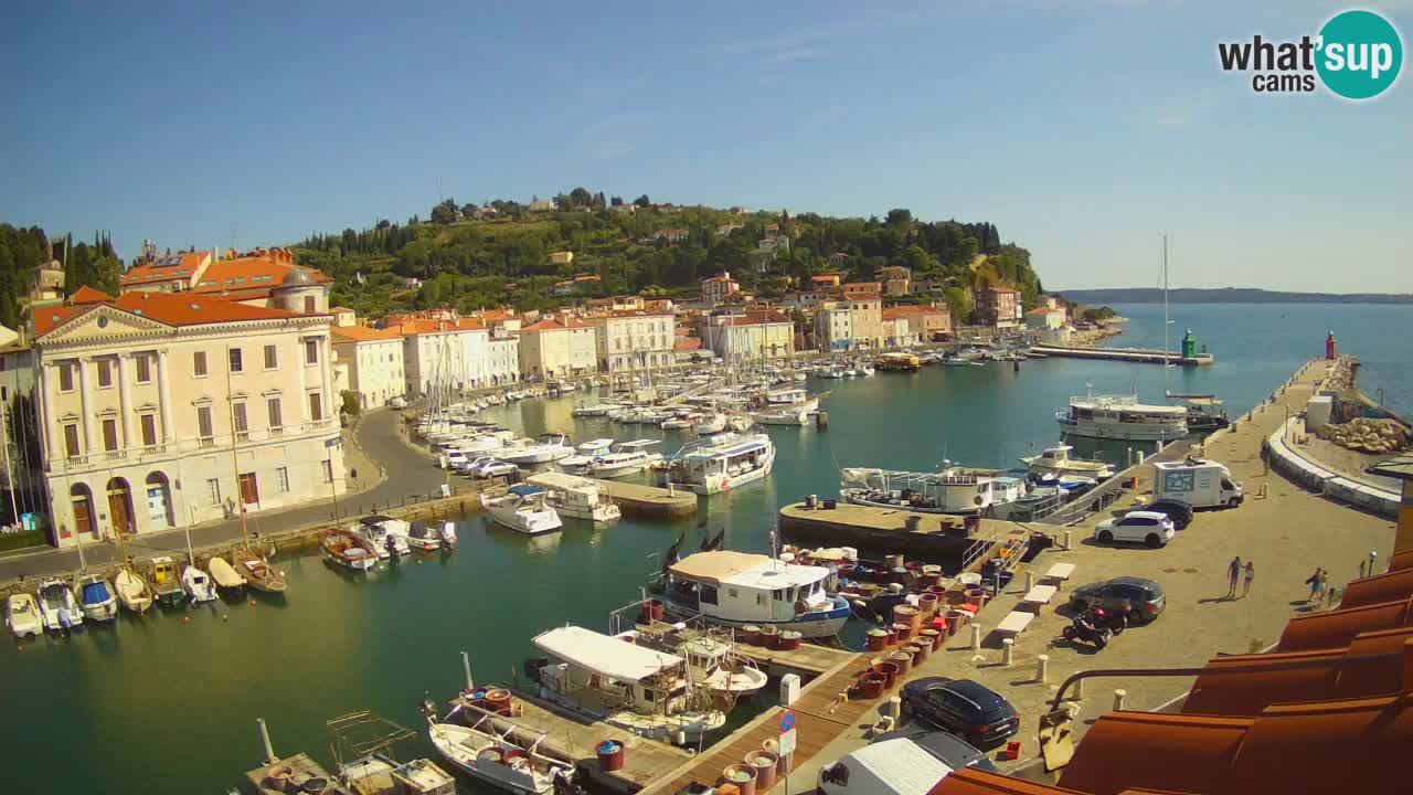 Live webcam da Pirano “Mandrač” – Splendida vista live da Villa Piranesi