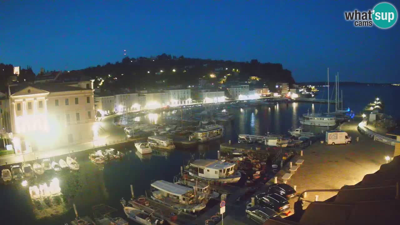 Webcam en direct de Piran “Mandrač” – Incroyable vue en direct de la Villa Piranesi