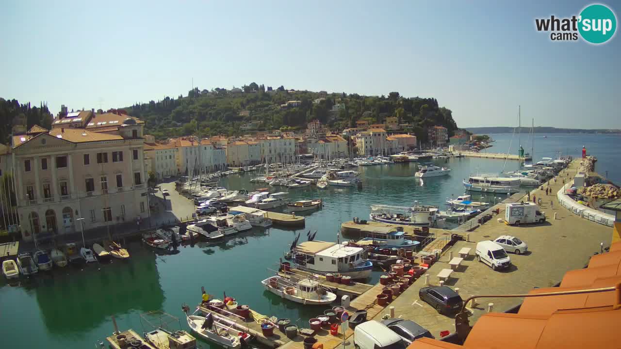 Cámara web en vivo desde Piran “Mandrač” – Increíble vista en vivo desde Villa Piranesi