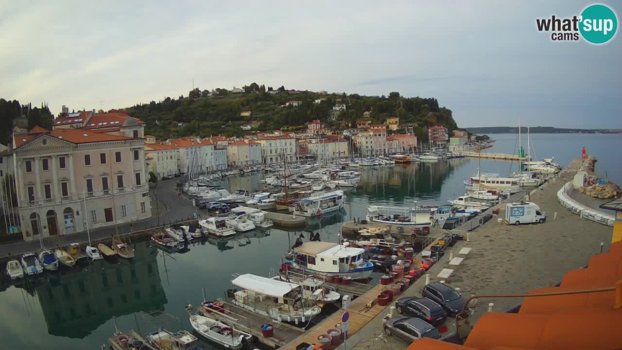 Live webcam from Piran “Mandrač” – Amazing live view from Villa Piranesi
