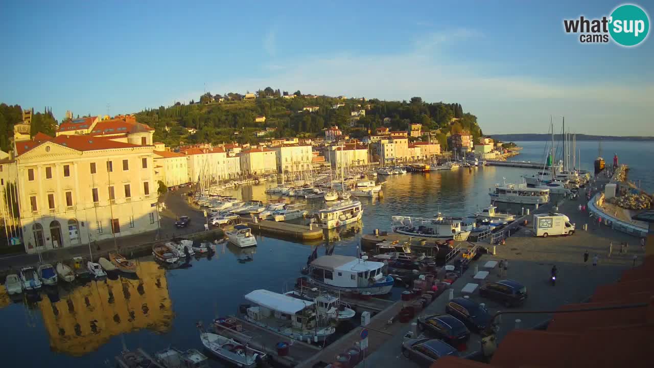 Live webcam from Piran “Mandrač” – Amazing live view from Villa Piranesi
