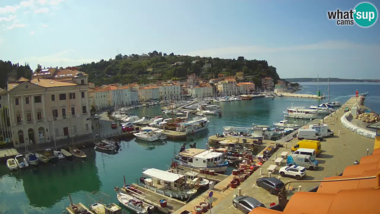 Live webcam from Piran “Mandrač” – Amazing live view from Villa Piranesi