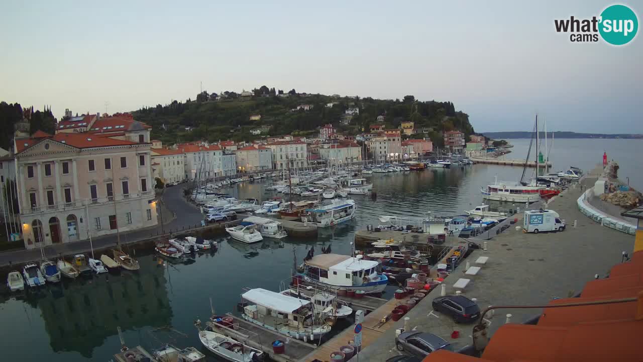 Live-Webcam aus Piran “Mandrač” – Erstaunliche Live-Ansicht von Villa Piranesi