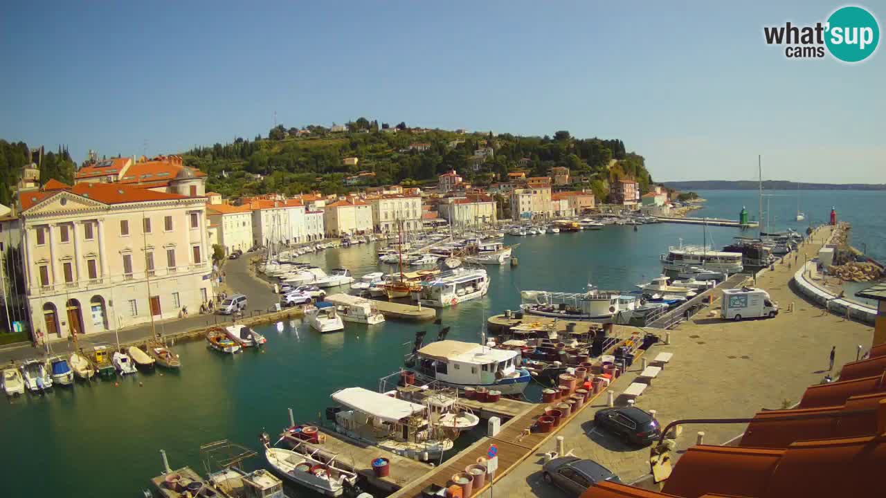 Live webcam from Piran “Mandrač” – Amazing live view from Villa Piranesi
