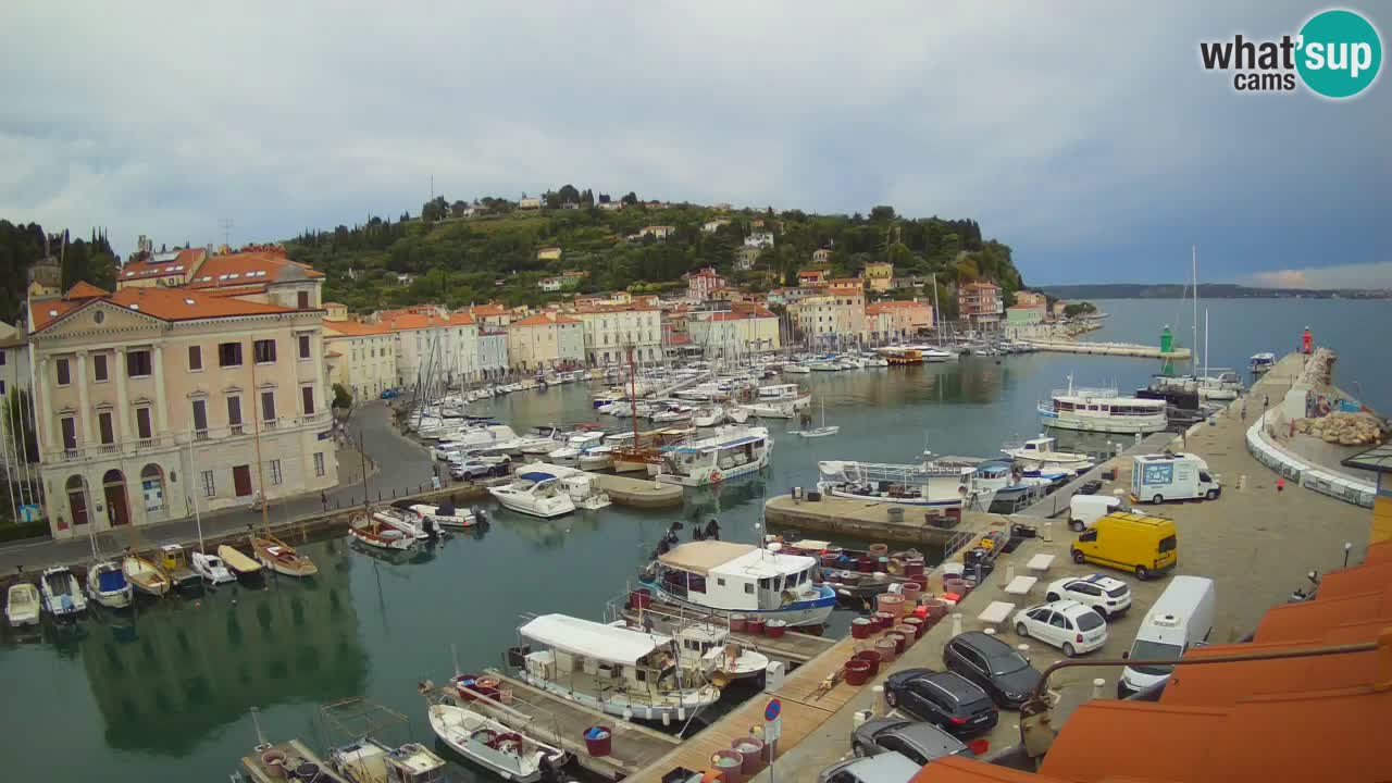 Live webcam da Pirano “Mandrač” – Splendida vista live da Villa Piranesi