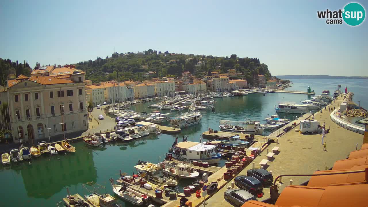 Live-Webcam aus Piran “Mandrač” – Erstaunliche Live-Ansicht von Villa Piranesi