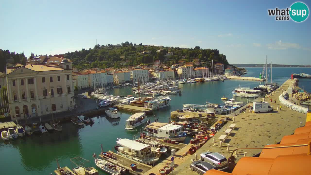 Live webcam from Piran “Mandrač” – Amazing live view from Villa Piranesi