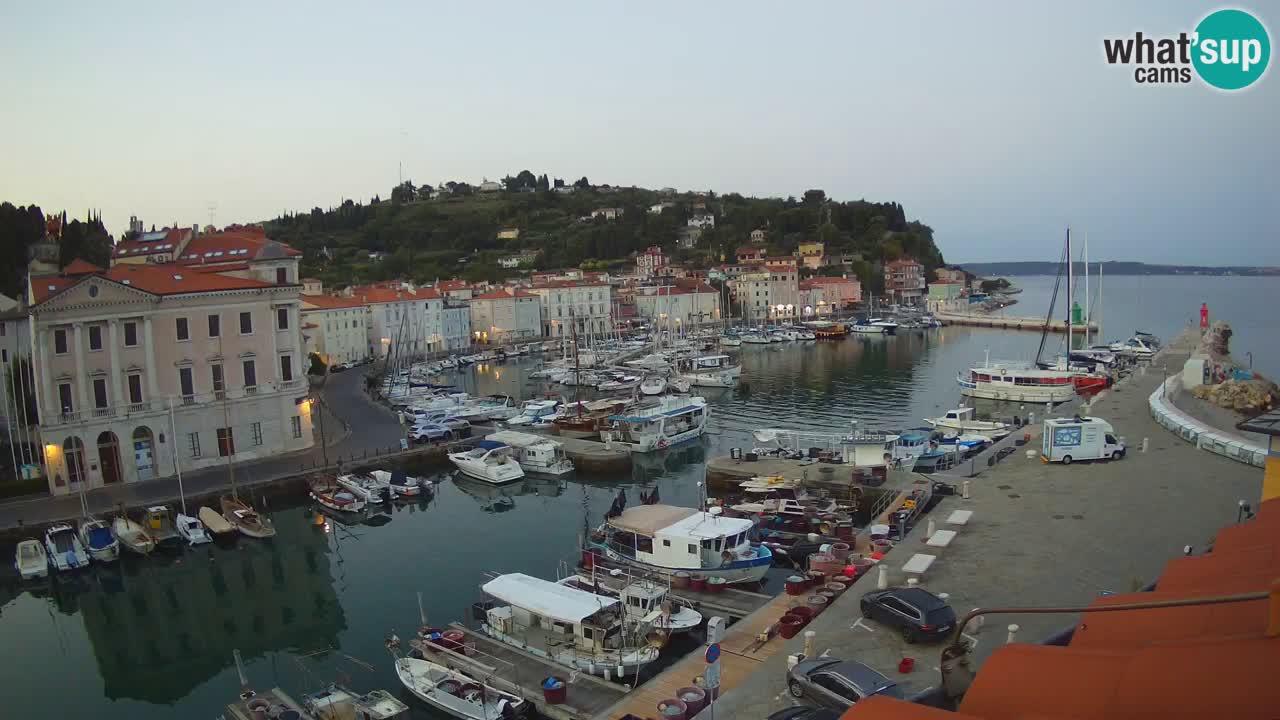 Live-Webcam aus Piran “Mandrač” – Erstaunliche Live-Ansicht von Villa Piranesi