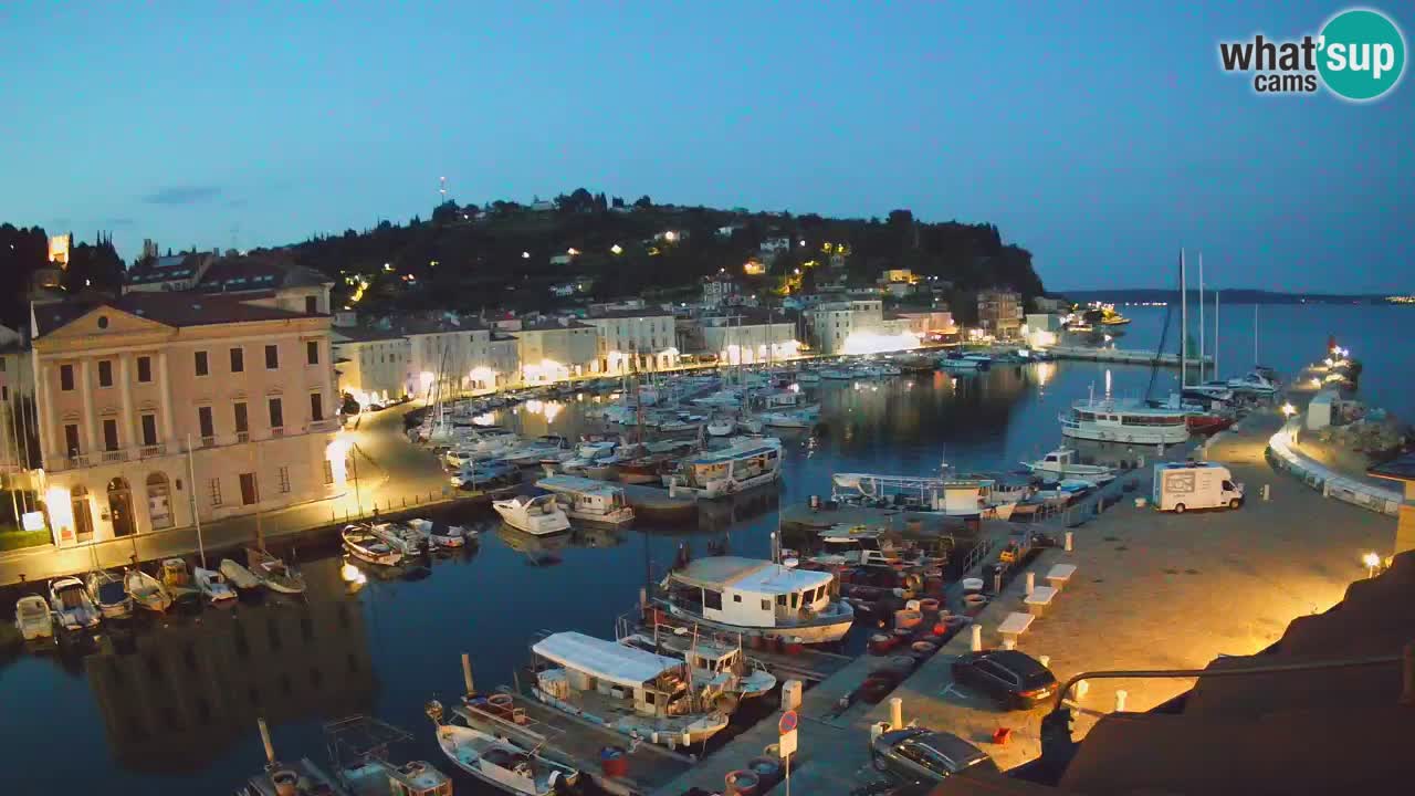 Live-Webcam aus Piran “Mandrač” – Erstaunliche Live-Ansicht von Villa Piranesi
