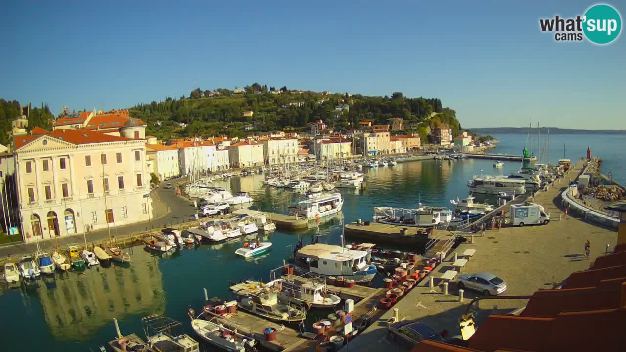 Live webcam from Piran “Mandrač” – Amazing live view from Villa Piranesi
