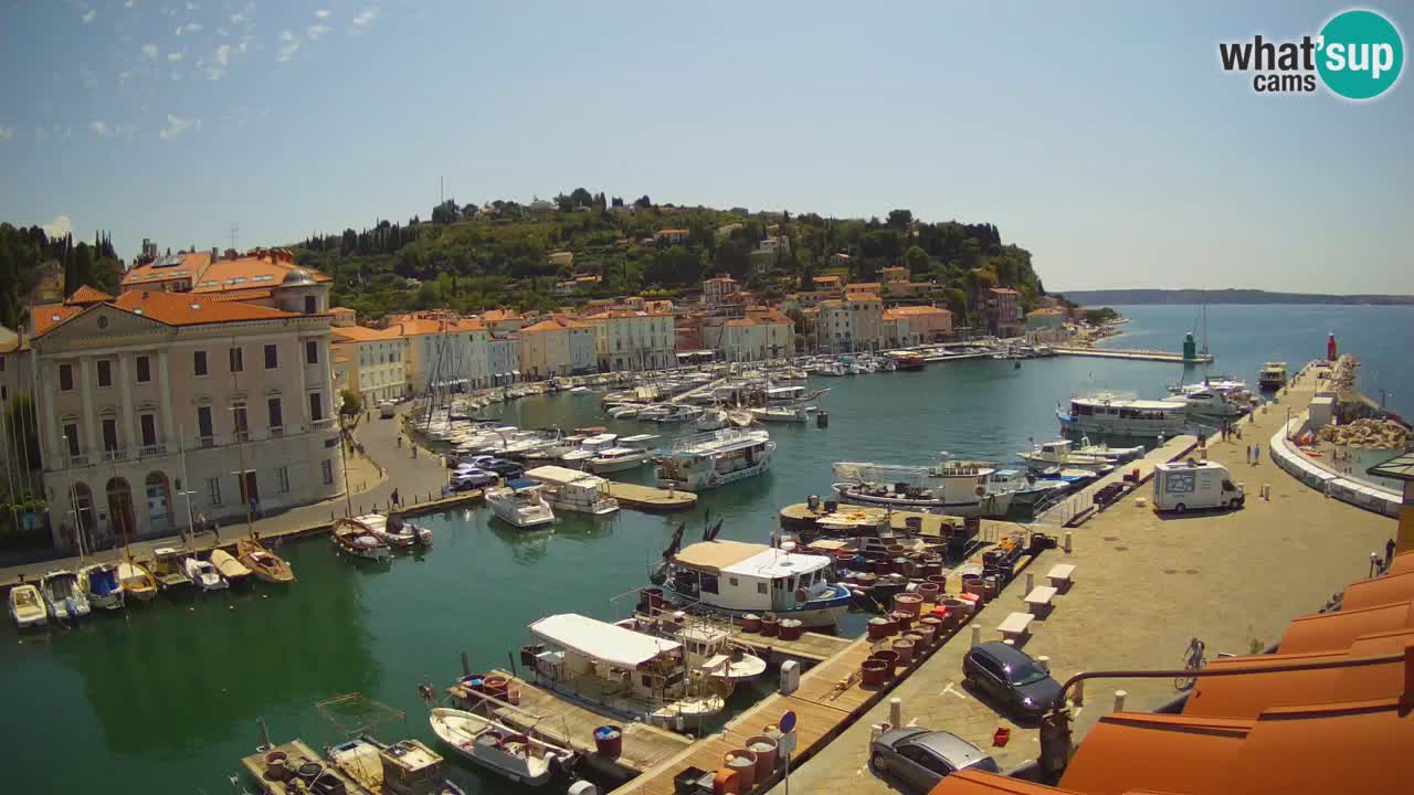 Live webcam da Pirano “Mandrač” – Splendida vista live da Villa Piranesi