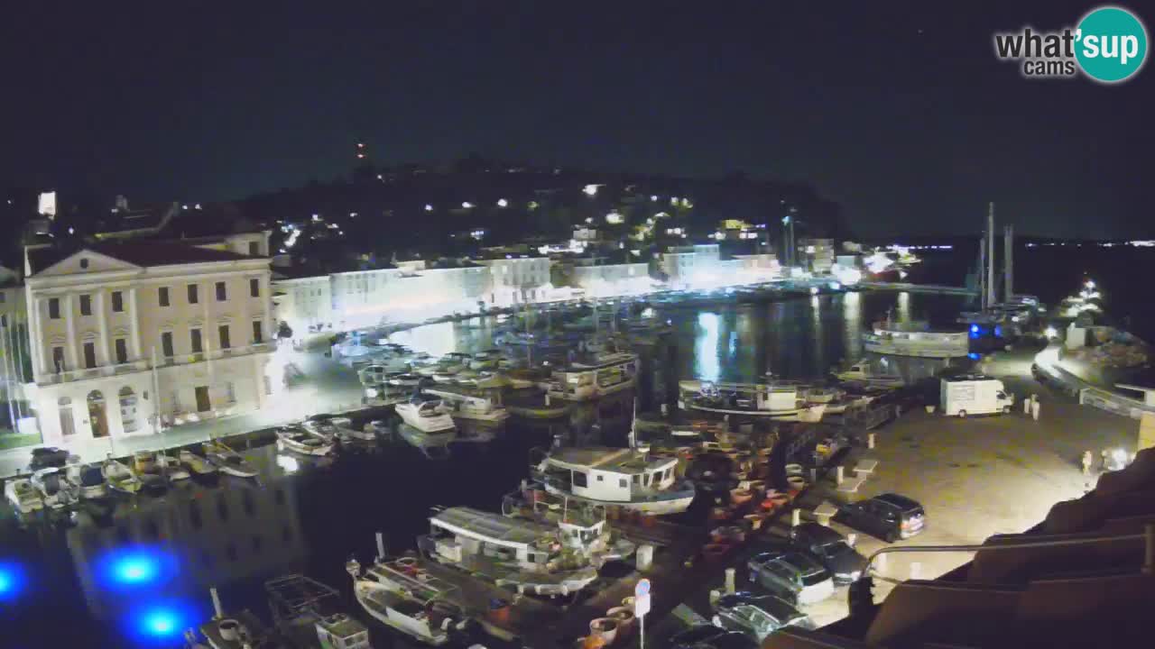 Live webcam da Pirano “Mandrač” – Splendida vista live da Villa Piranesi
