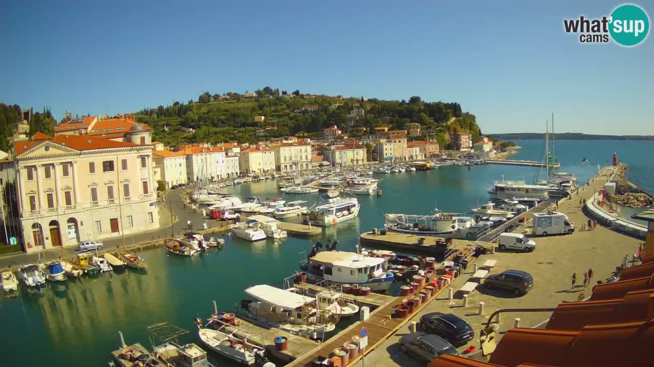 Live-Webcam aus Piran “Mandrač” – Erstaunliche Live-Ansicht von Villa Piranesi