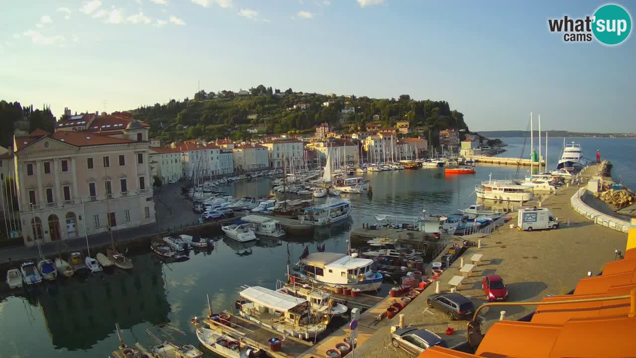 Live-Webcam aus Piran “Mandrač” – Erstaunliche Live-Ansicht von Villa Piranesi