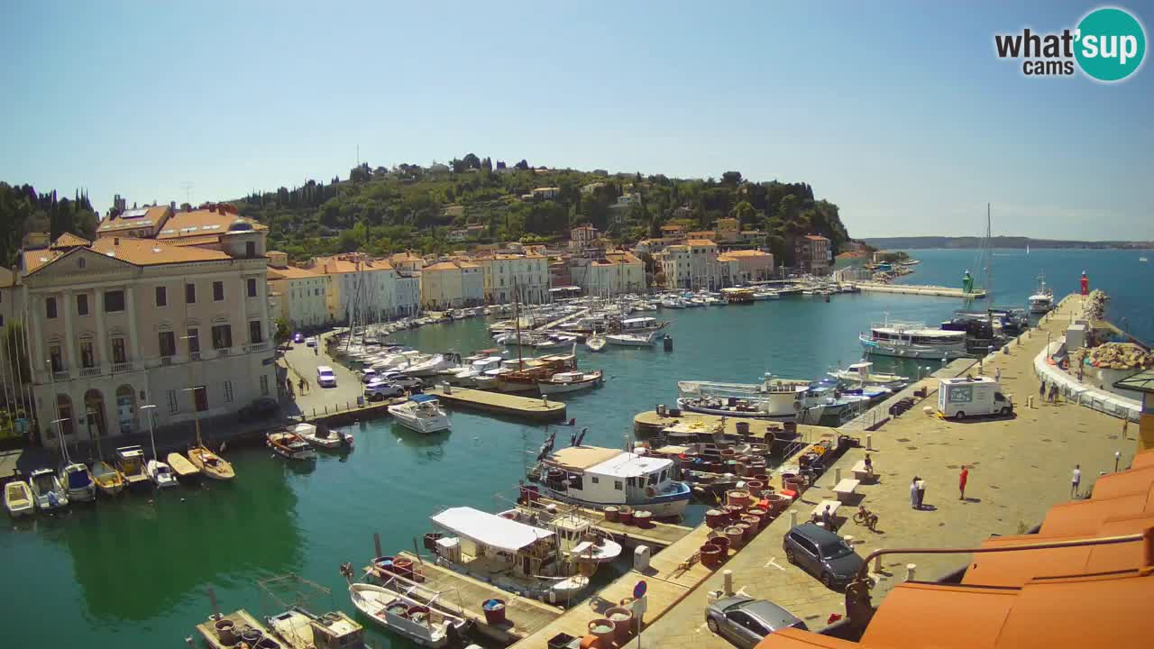Live webcam da Pirano “Mandrač” – Splendida vista live da Villa Piranesi