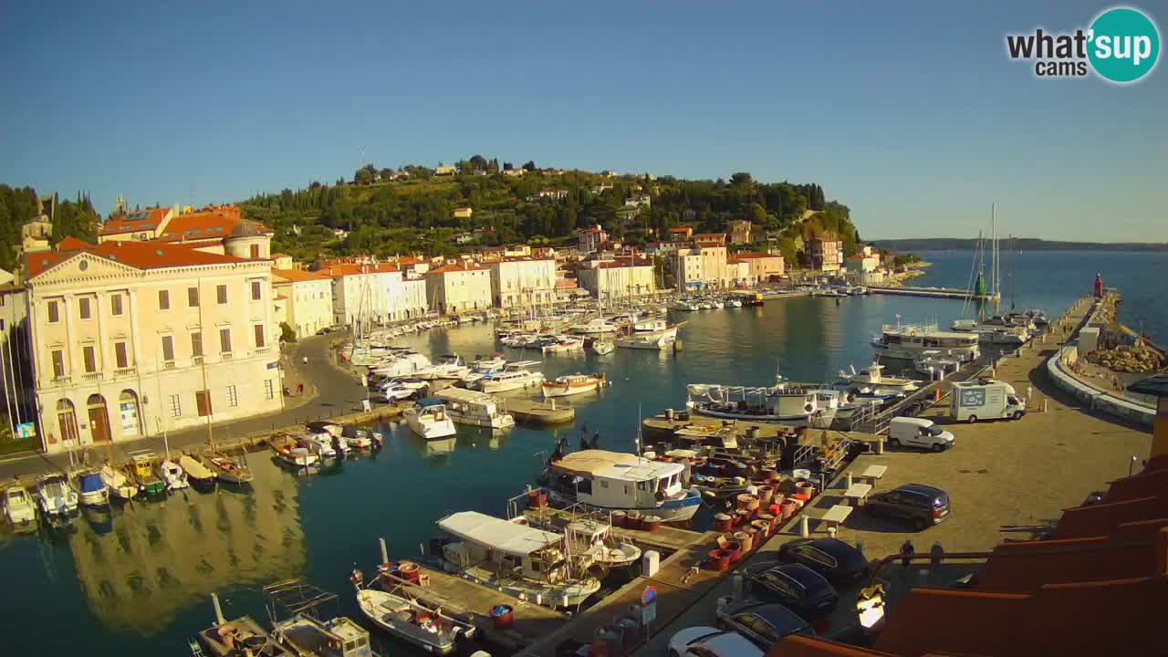 Live webcam from Piran “Mandrač” – Amazing live view from Villa Piranesi