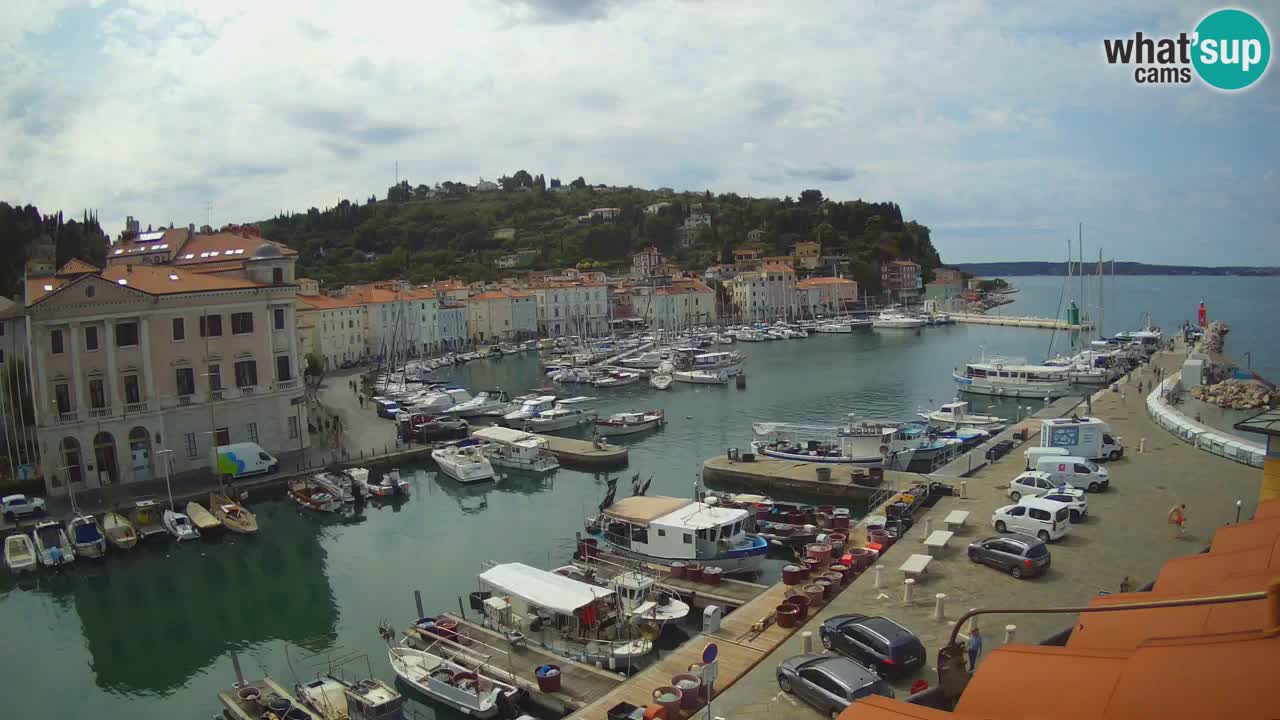Live webcam da Pirano “Mandrač” – Splendida vista live da Villa Piranesi