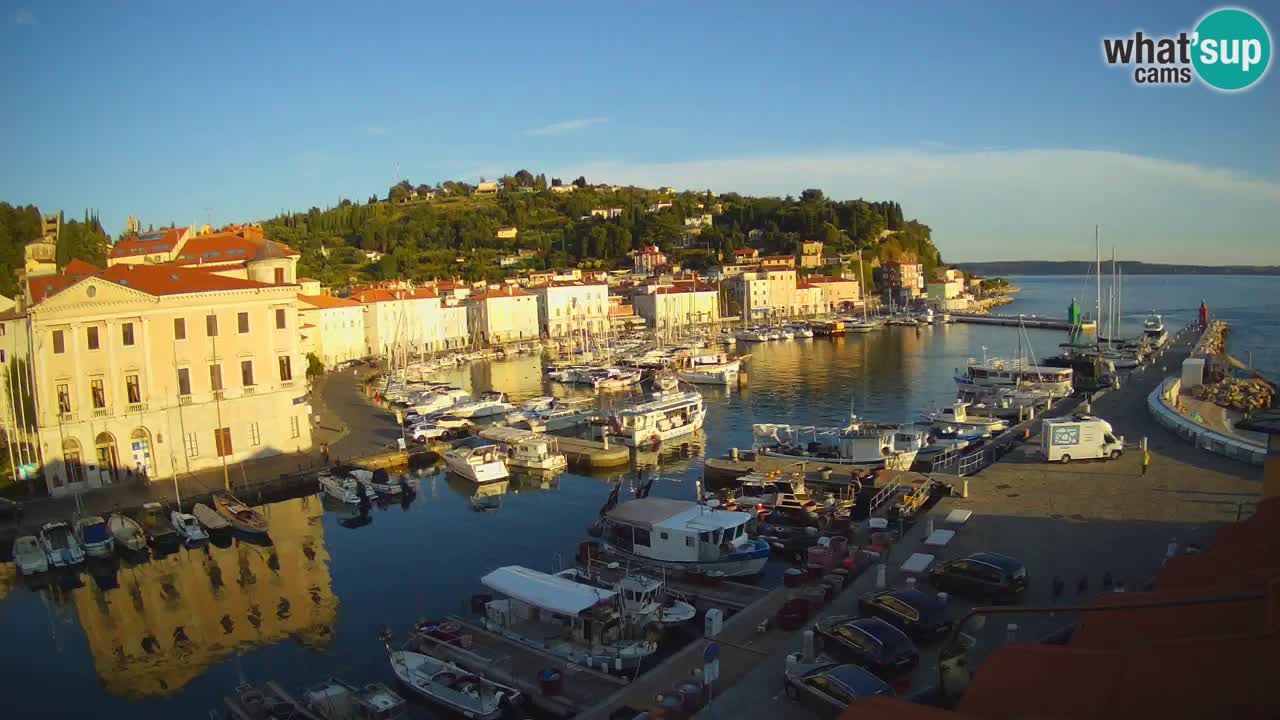 Live-Webcam aus Piran “Mandrač” – Erstaunliche Live-Ansicht von Villa Piranesi