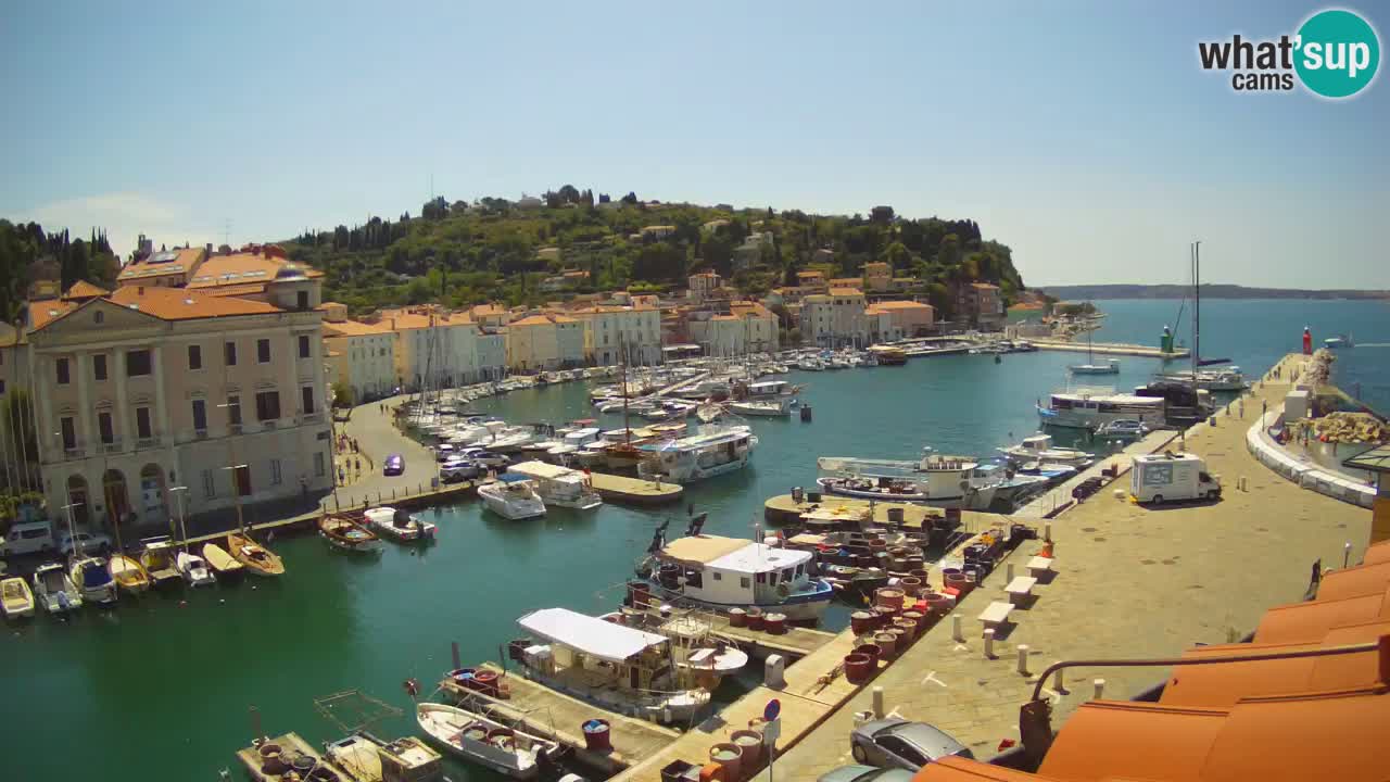 Live webcam da Pirano “Mandrač” – Splendida vista live da Villa Piranesi
