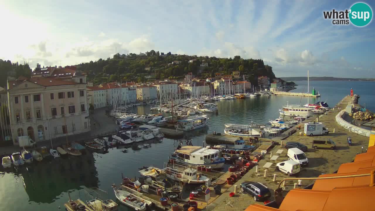 Live-Webcam aus Piran “Mandrač” – Erstaunliche Live-Ansicht von Villa Piranesi